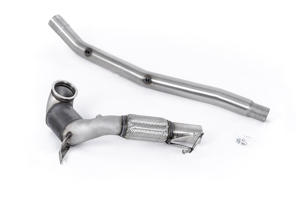 Miltek Large Bore Downpipe and Hi-Flow Race Cat - Fits with OE Cat Back - Volkswagen - Golf 8 Gti MK8 GTI - SSXVW675
