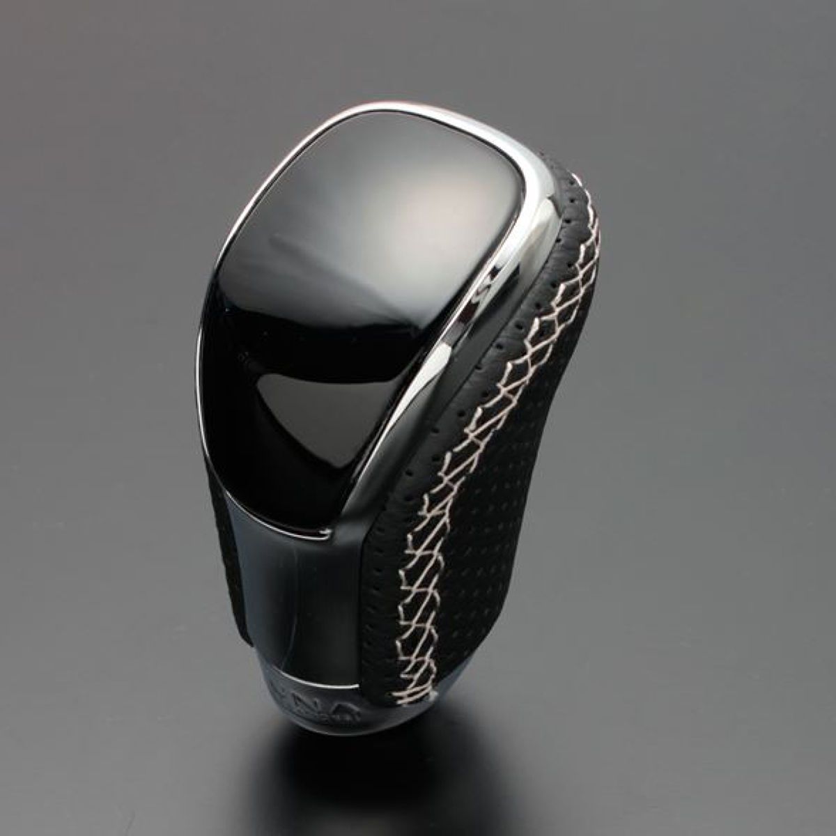 Luna - Shift Knob V Type (Standard) Punching / Black Wood Gold / Silver Euro Stitch Toyota Vanguard-STV152ESI - Rzcrewgarage