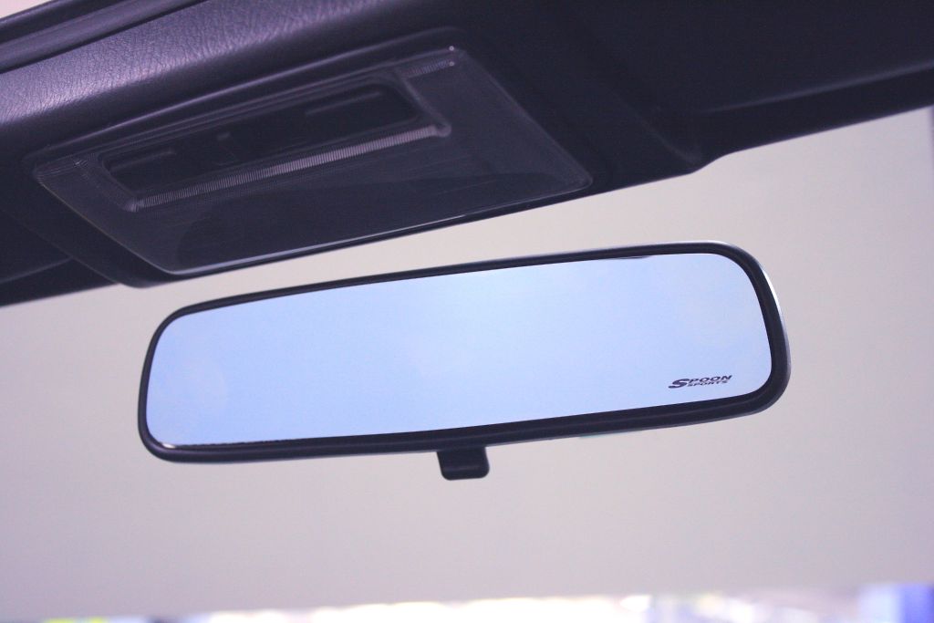Spoon - Blue Wide Rear View Mirror - Honda - Prelude BF1 - 76400-BRM-006 - Rzcrew Garage