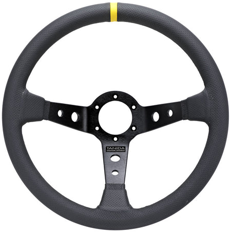 Juran - Sprint II Steering Wheels - 3 Spokes Leather 350mm - 90mm Deep Dish - 364050 - RZCrewGarage
