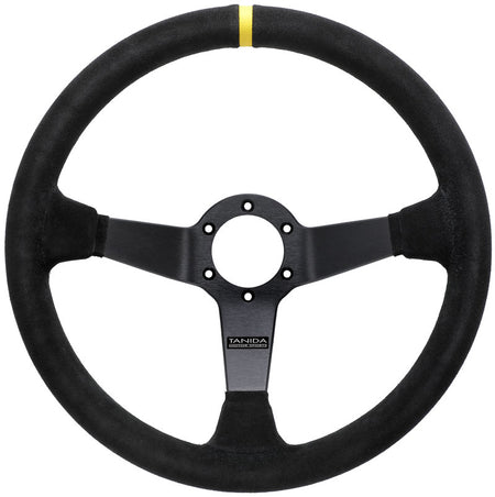 Juran - Sprint III Steering Wheels - 3 Spokes Suede 350mm - 90mm Deep Dish - 364043 - RZCrewGarage