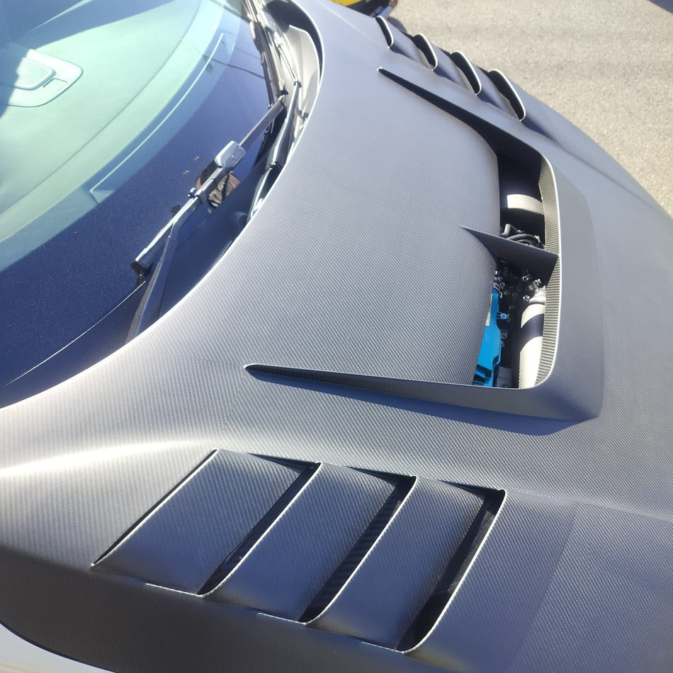 Js Racing - Phantom Dry Carbon Bonnet - Honda - Civic Type R FL5