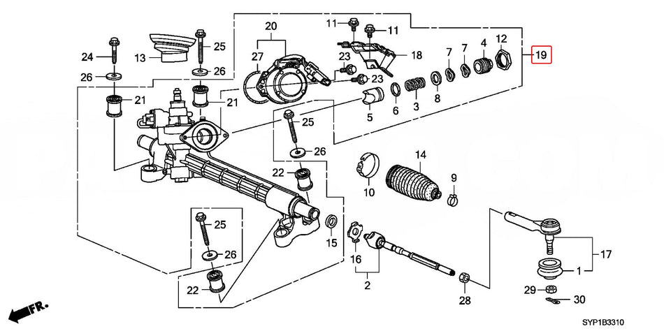 Genuine Honda Parts - Box COMP. Power steering - Honda Crossroad RT1-53601-SYP-003 - RZCrewGarage