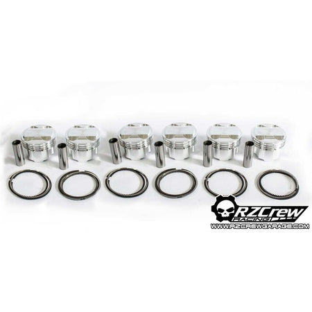 Rzcrew Racing - Forged Pistons 86mm - 8:5 to 15:0 Compression Ratio - Toyota - 1JZ-GTE