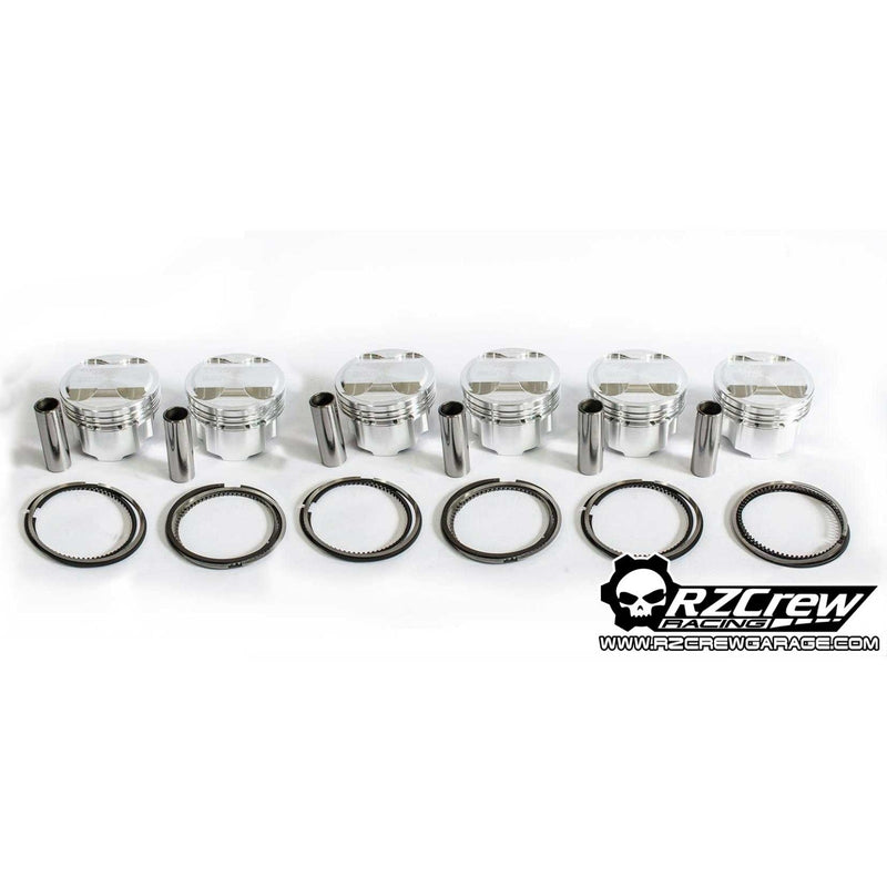 Rzcrew Racing - Forged Pistons 87mm - 8:5 to 15:0 Compression Ratio - Toyota - 1JZ-GE