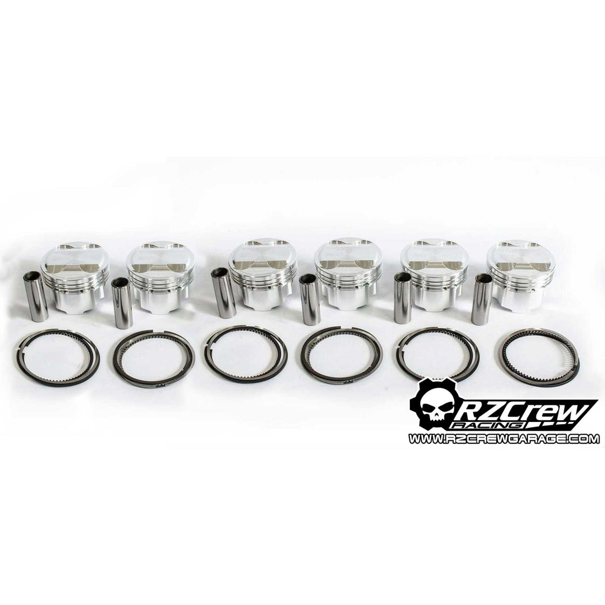 Rzcrew Racing - Forged Pistons 87.5mm - 8:5 to 15:0 Compression Ratio - Toyota - 1JZ-GTE