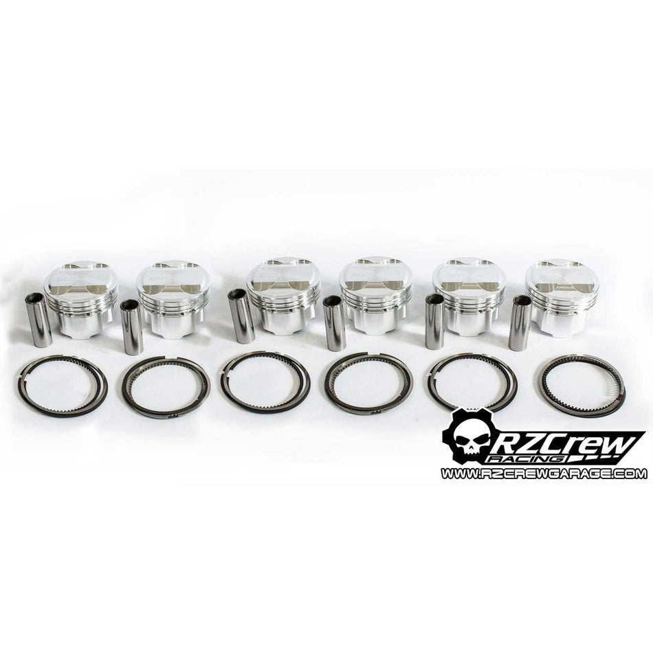 Rzcrew Racing - Forged Pistons 88mm - 8:5 to 15:0 Compression Ratio - Toyota - 1JZ-GE