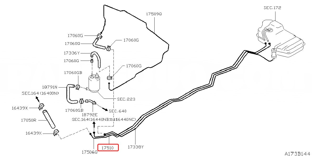 NISMO TUBE-FUEL RETURN - Nissan - Skyline GT-R BNR32 - 17510-RHR20