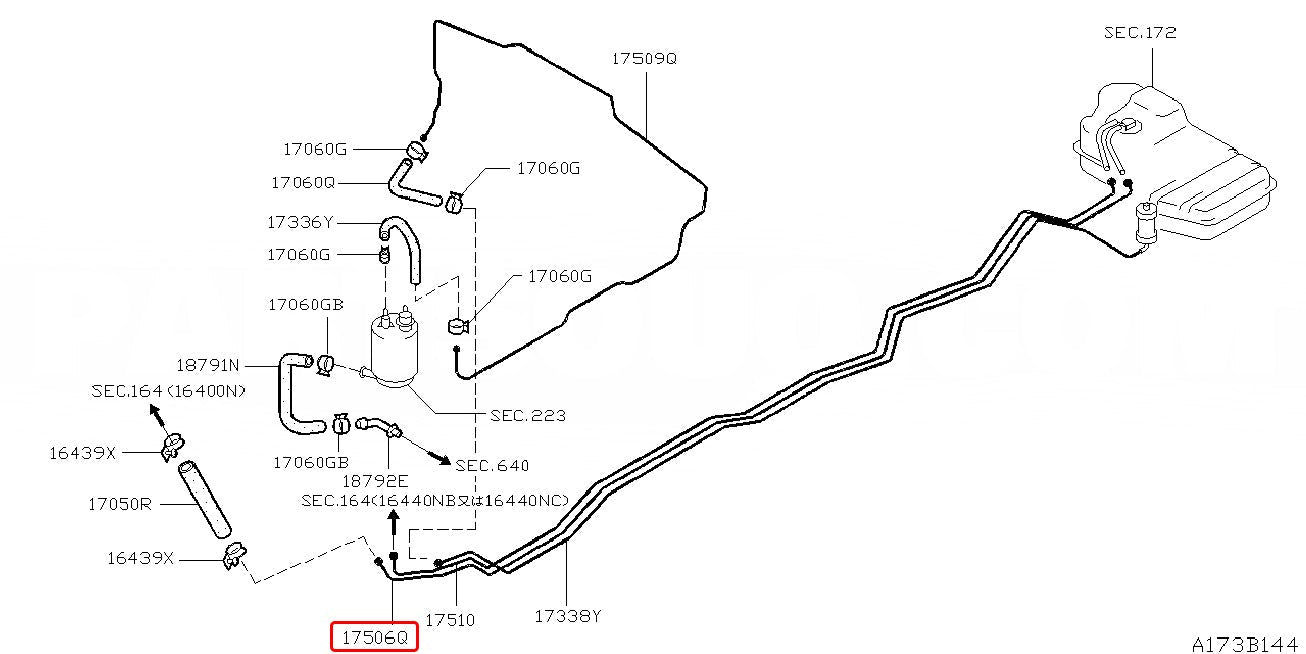 NISMO TUBE-FUEL FEED - Nissan - Skyline GT-R BNR32 - 17506-RHR20
