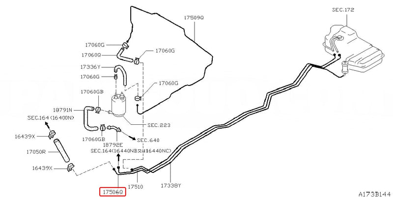 NISMO TUBE-FUEL FEED - Nissan - Skyline GT-R BNR32 - 17506-RHR20