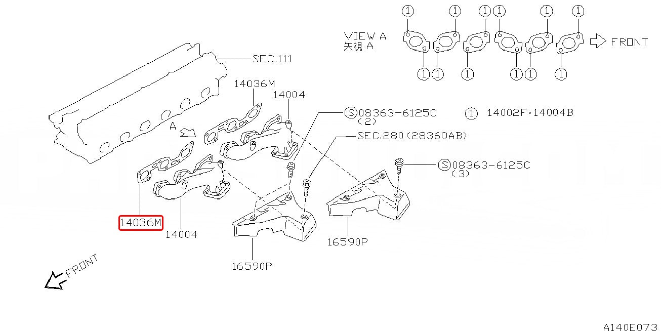 NISMO GASKET-EXHAUST MANIFOLD - Nissan - Skyline GT-R BNR32 - 14036-RHR20