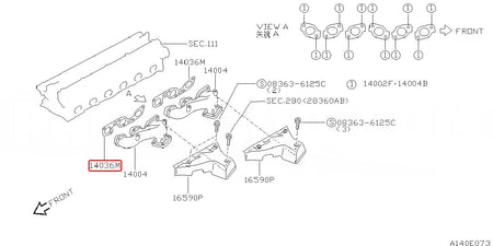 NISMO GASKET-EXHAUST MANIFOLD - Nissan - Skyline GT-R BNR32 - 14036-RHR20