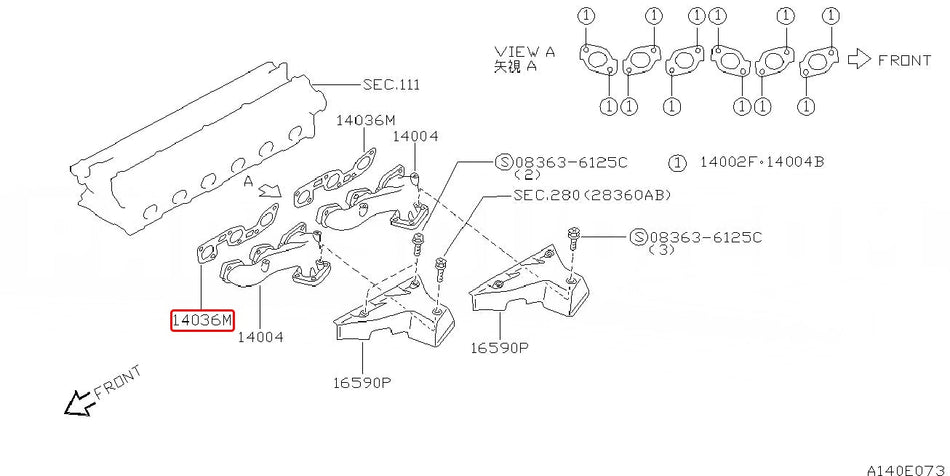 NISMO GASKET-EXHAUST MANIFOLD - Nissan - Skyline GT-R BNR32 - 14036-RHR20