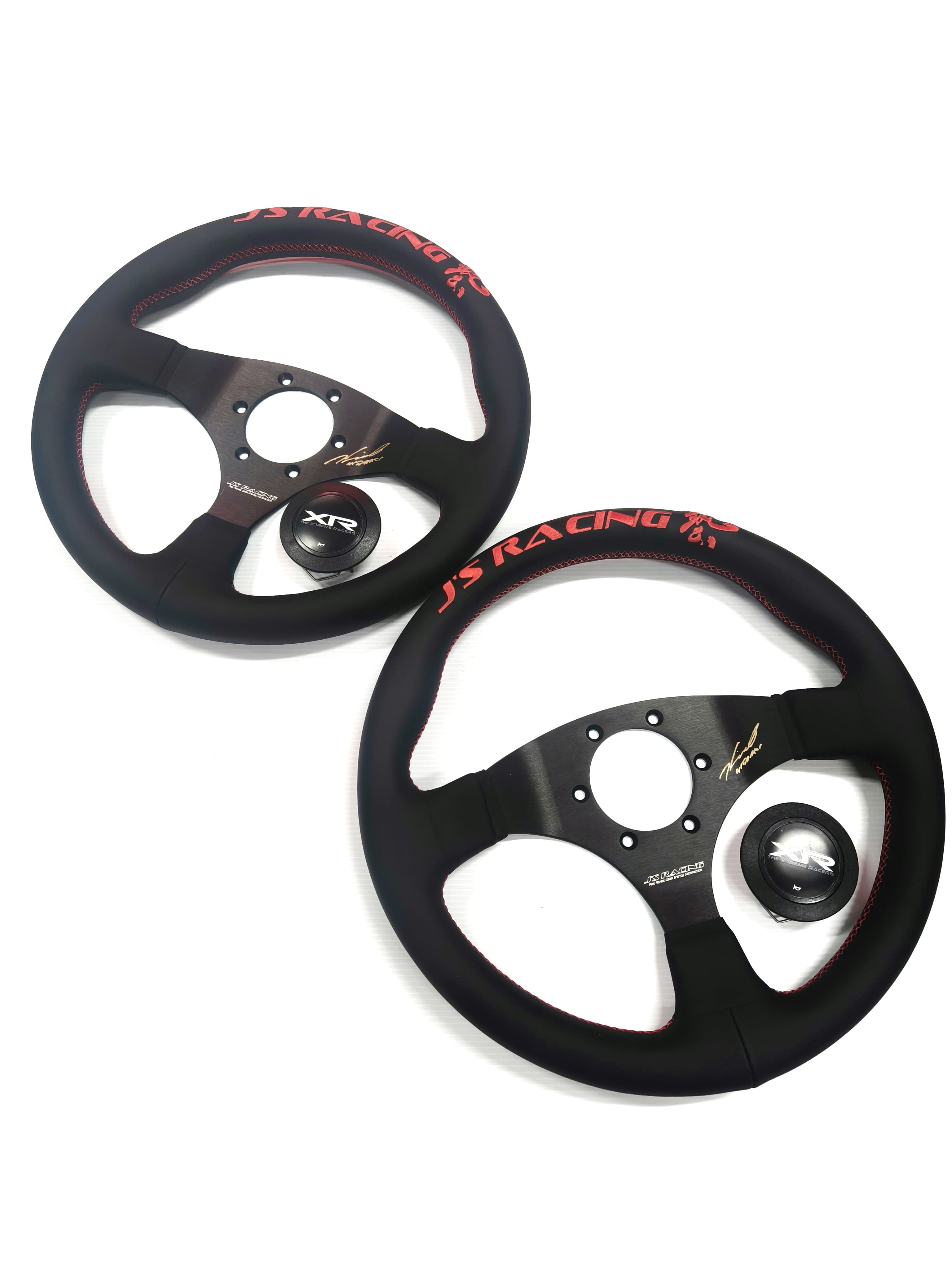 Js Racing - Signed store limited Steering Wheel - 3 Spokes Leather-XRSG-Store Limited - RZCrewGarage