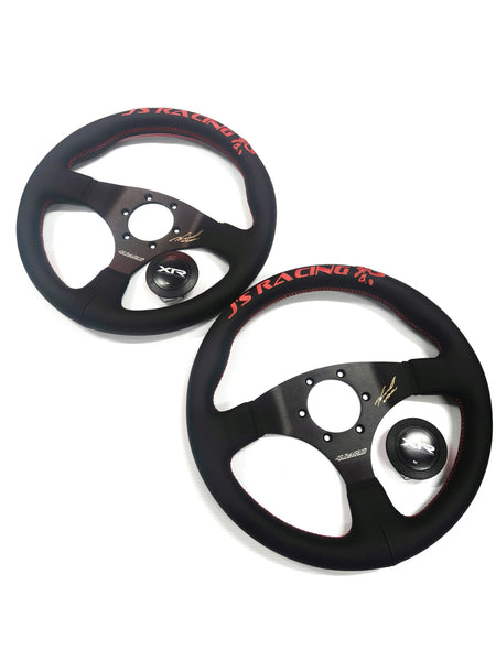 Js Racing - Signed store limited Steering Wheel - 3 Spokes Leather-XRSG-Store Limited - RZCrewGarage