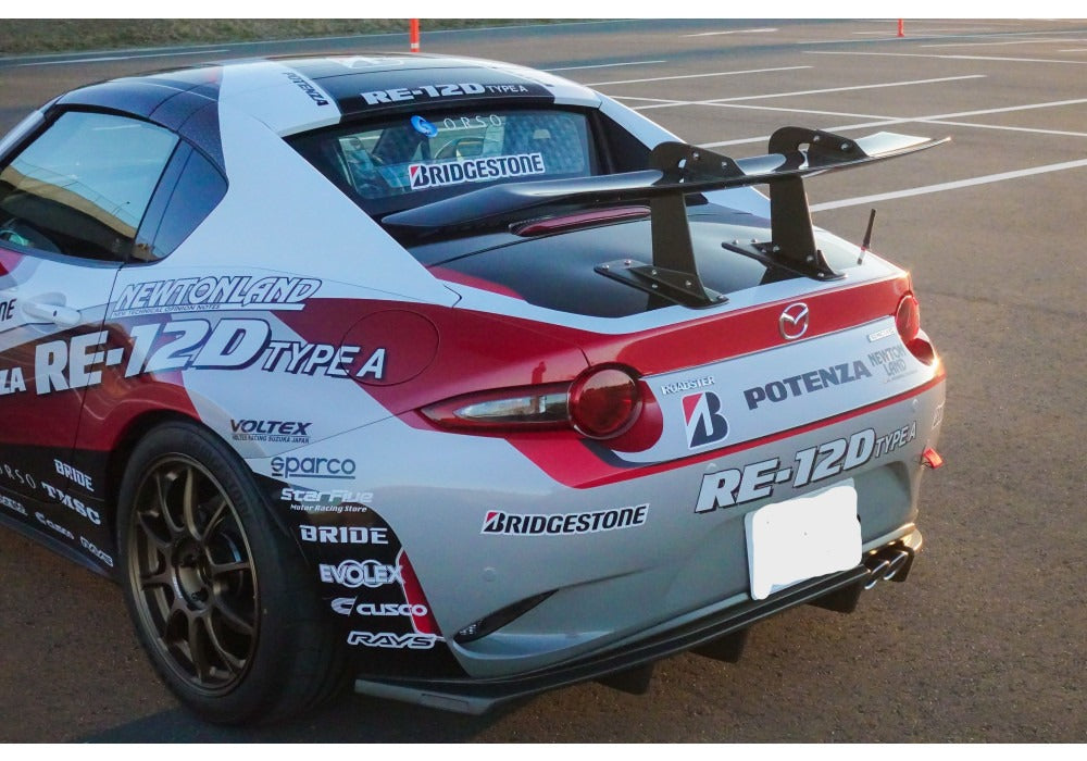 Voltex - Type 12B Swan Neck - 1390mm Wet Carbon - Mazda - MX-5 Miata Roadster ND5RC - VOL-T12BType 12B Swan NeckND5RC - Rzcrew Garage