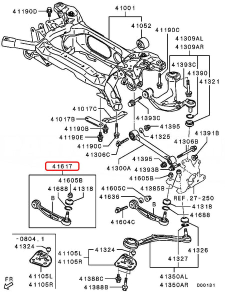 OEM Mitsubishi - OEM Mitsubishi - LINK,RR SUSP ASSIST - Mitsubishi - CZ4A - 4117A031 - Rzcrewgarage