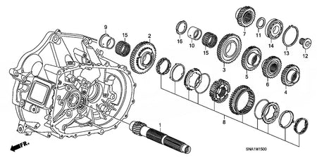 Genuine Honda Parts Countershaft Honda - Civic Type R FD2R 23221-RPN-A00 - RZCrewGarage