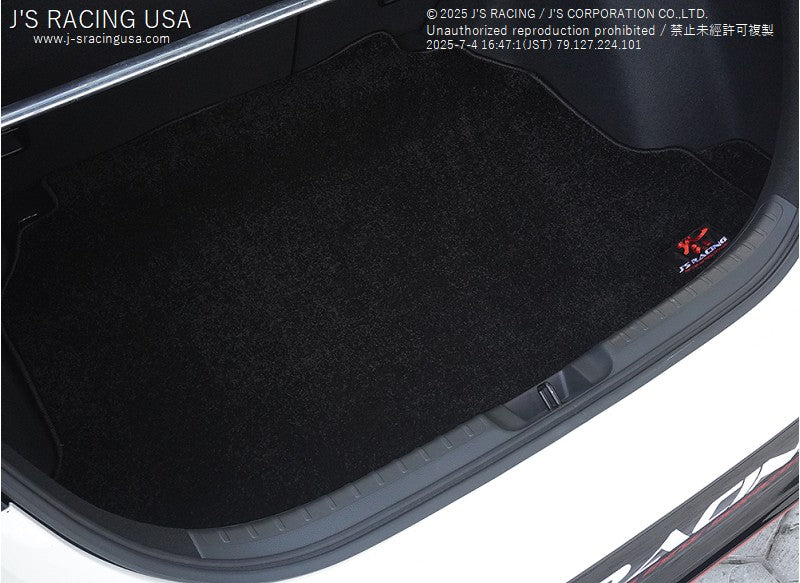 Js Racing - BLACK Trunk Mat (RHD) - Honda - Civic Type R FK8 - XRLM-K8-BK