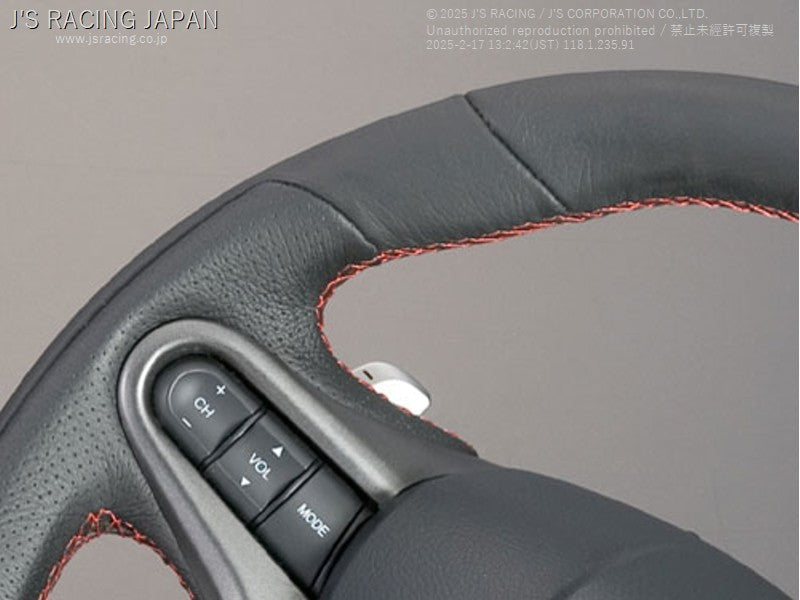 Js Racing - Sports Steering Wheel WAZA Leather - Honda-SSG-03-JSL - RZCrewGarage