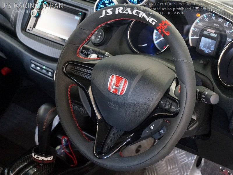 Js Racing - Sports Steering Wheel WAZA Leather - Honda-SSG-03-JSL - RZCrewGarage