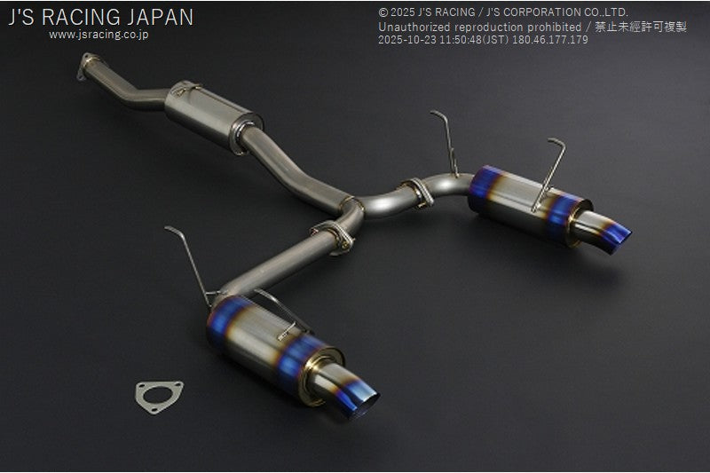 Js Racing R304 SUS Exhaust Dual 70RS - Honda - S2000 AP1/AP2 - R304W-S1-70RS