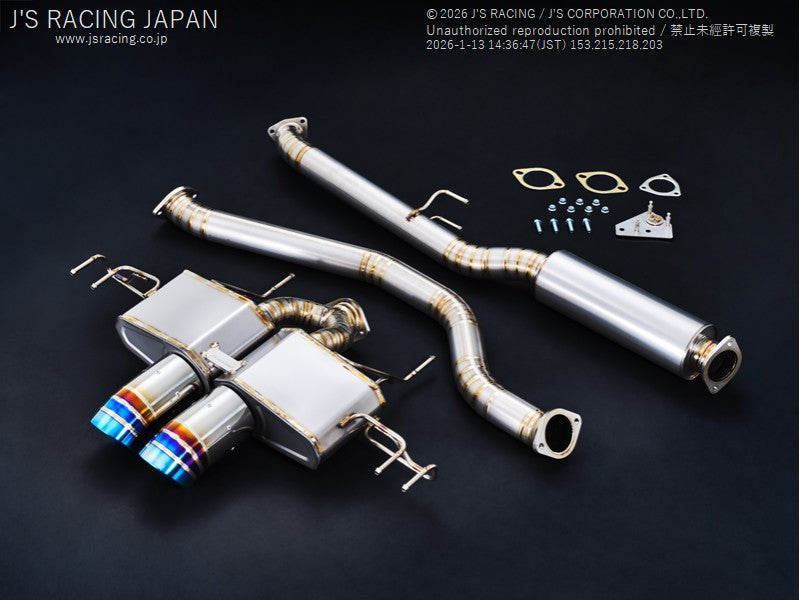 Js Racing ZX Titanium Exhaust System - Honda - Civic Type R FL5 - ZX-L5-76RSL