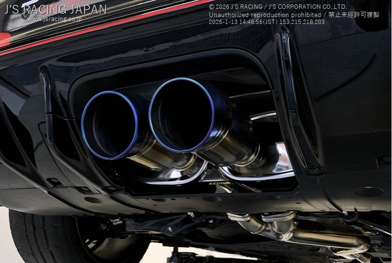 Js Racing  X304 Stainless Steel Exhaust System - Honda - Civic Type R FL5 - X304-L5-75RSL