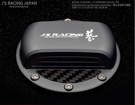 Js Racing Fuel Cap Cover Gun Metal - Rzcrewgarage