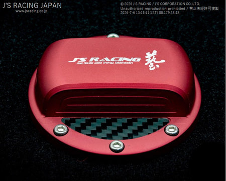 Js Racing Fuel Cap Cover Red - Rzcrewgarage