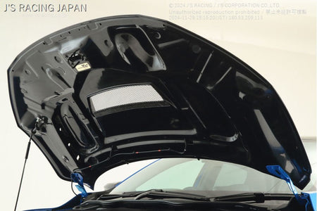Js Racing - Aluminum net exclusively for J'S RACING Type-V bonnet - Honda - Civic Type R FK8 - ANT-K8 - Rzcrew Garage