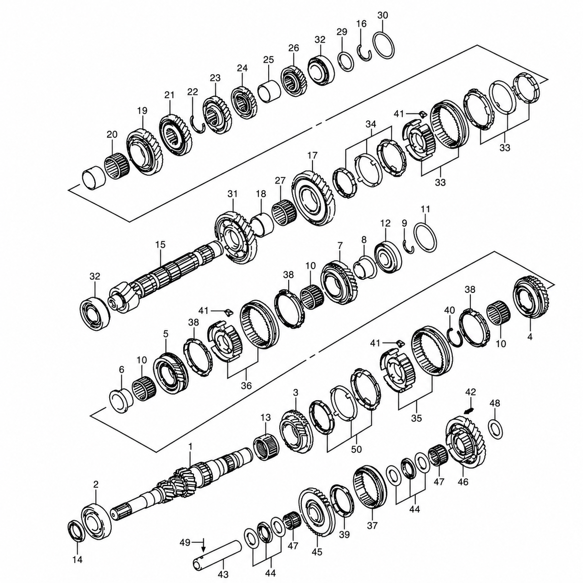 OEM Suzuki Third Gear Synchronizer Ring Assembly Suzuki - Swift Sport ZC33S 24403-54L00 - RZCrewGarage