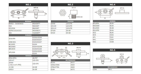 Tomei Fuel Pressure Regulator adapter - 185108