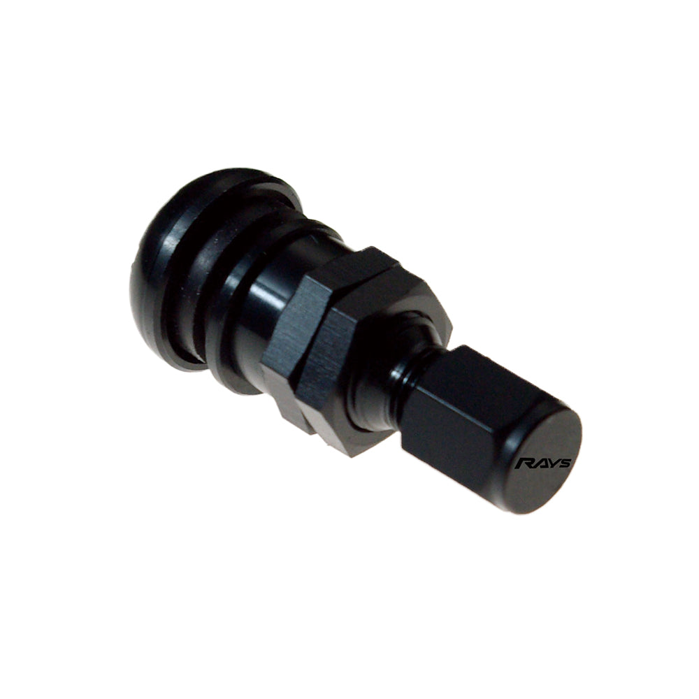 Rays - European Aluminum Air Valve Rays Bk - Rays-49 - RZCrewGarage