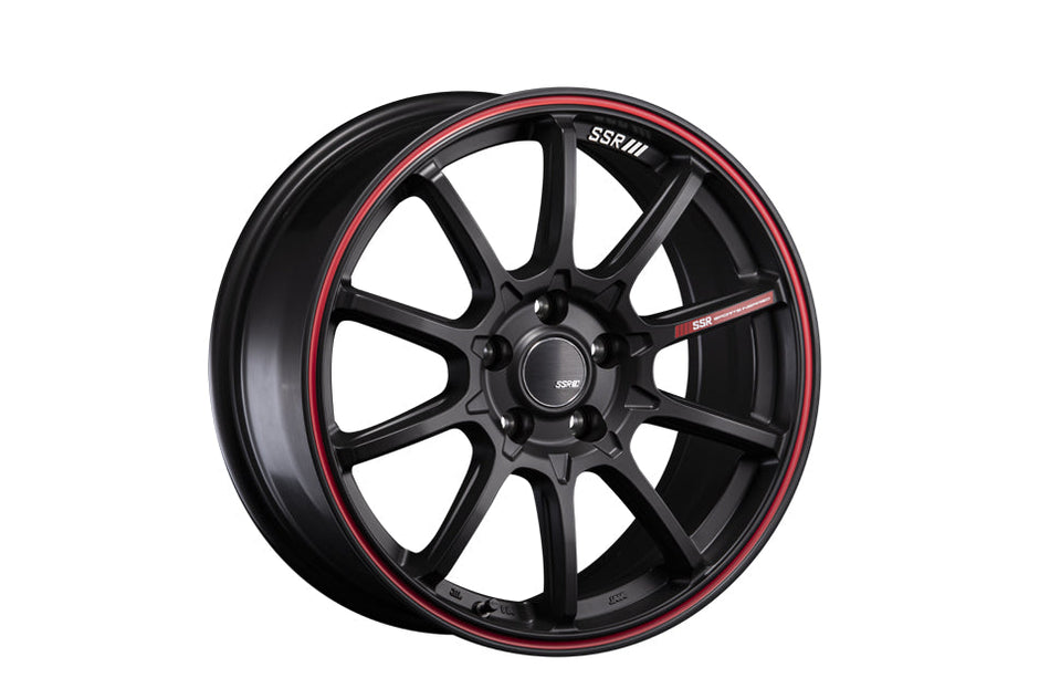 SSR Japan GTV05 15x5 4x100 ET:45 Flat Black/Red Line