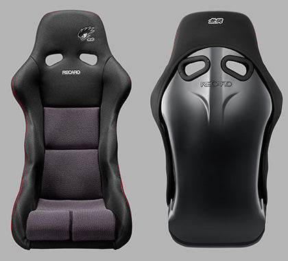 Mugen MS-C (Driver side) Fixed Bucket Seat with seat rail - Black-81500-XNRC-K0S0-D - Rzcrewgarage