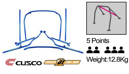 Cusco - D1 - 5 Points Roll Cage ( 5 Passengers ) - Mitsubishi - Lancer Evolution X CZ4A - 566 261 K
