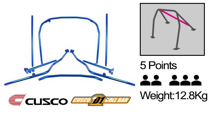 Cusco - D1 - 5 Points Roll Cage ( 5 Passengers ) - Mitsubishi - Lancer Evolution X CZ4A - 566 261 K