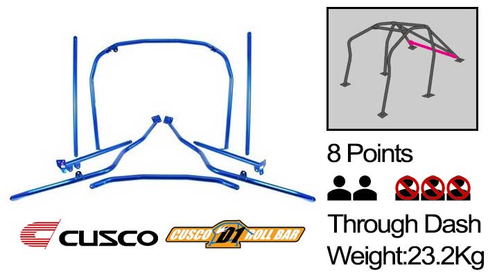 Cusco - D1 - 8 Points Roll Cage ( 2 Passengers Through Dash) - Toyota - 86 ZN6 - 965 265 G