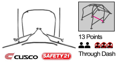 Cusco - Safety 21 Works Type - 13 Points Roll Cage ( 2 Passengers Through Dash) - Toyota - 86 ZN6 - 965 290 W13