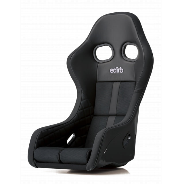 Edirb 0A1 Grey Stitching Fixed Bucket Seat - Carbon - Black-HA1PLC - Rzcrewgarage