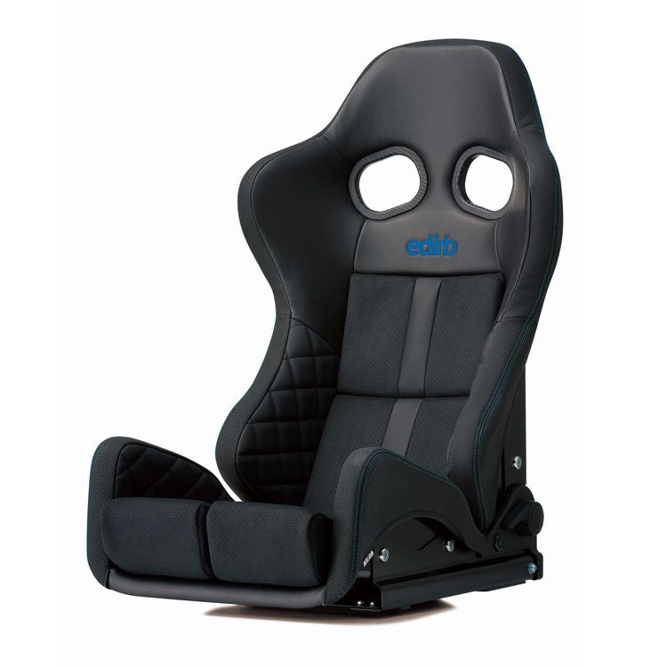 Edirb 161 Blue Stitching Reclinable Seat - Carbon - Black-G61PCC - Rzcrewgarage