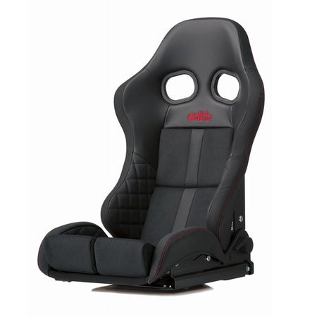 Edirb 171 Red Stitching Reclinable Seat - Carbon - Black-G71PBC - Rzcrewgarage