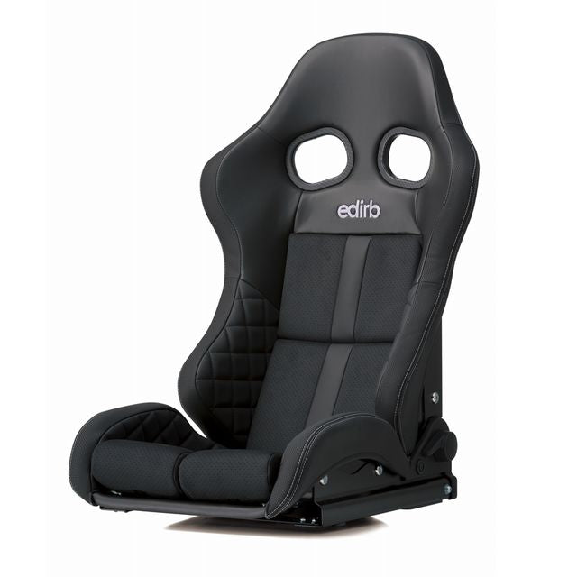 Edirb 172 Grey Stitching Reclinable Seat - Carbon - Black-G72PLC - Rzcrewgarage