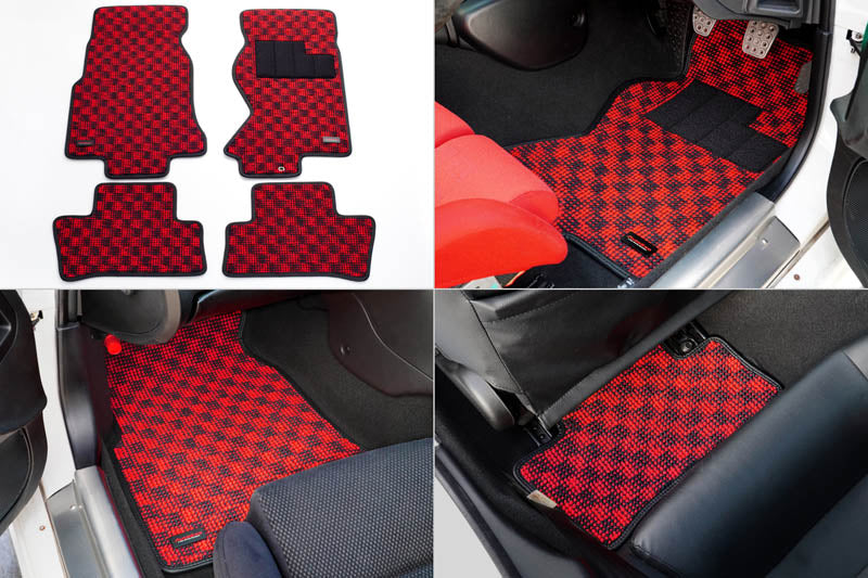 Autoexe - RED Sports Floor Mat (RHD) - Mazda - RX-7 FD3S All Type - 