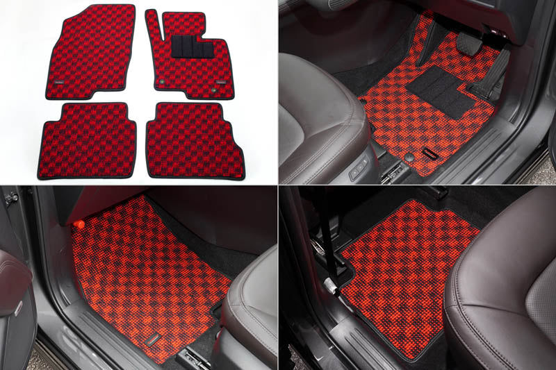Autoexe - RED Sports Floor Mat (RHD) - Mazda - CX-5 KF5P - 