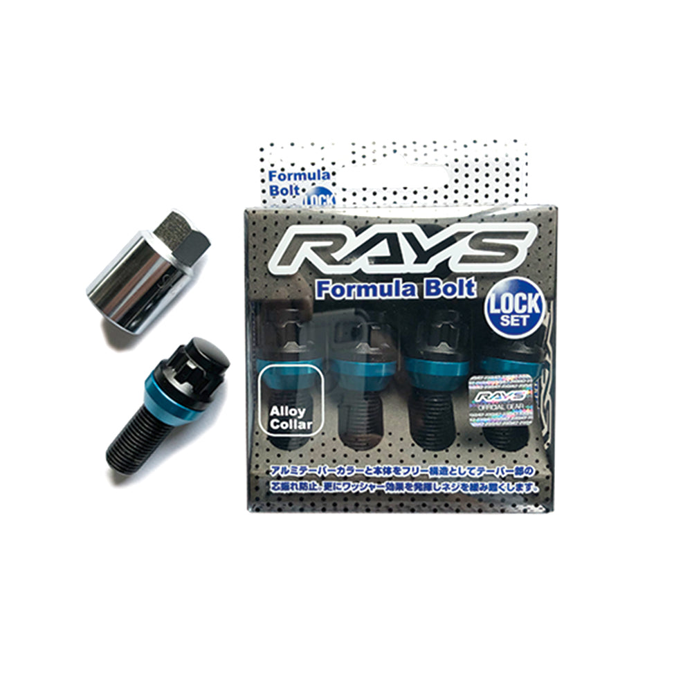 Rays - Formula Lock Bolt Set L38 - 4 Pieces - Black - M14x1.5 - RZCrewGarage
