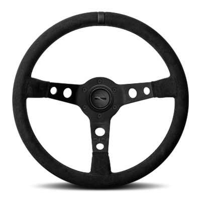 Momo - Mod-07 BLACK EDITION Steering Wheels - 3 Spokes microfiber - 70mm Dish-M-40 - RZCrewGarage
