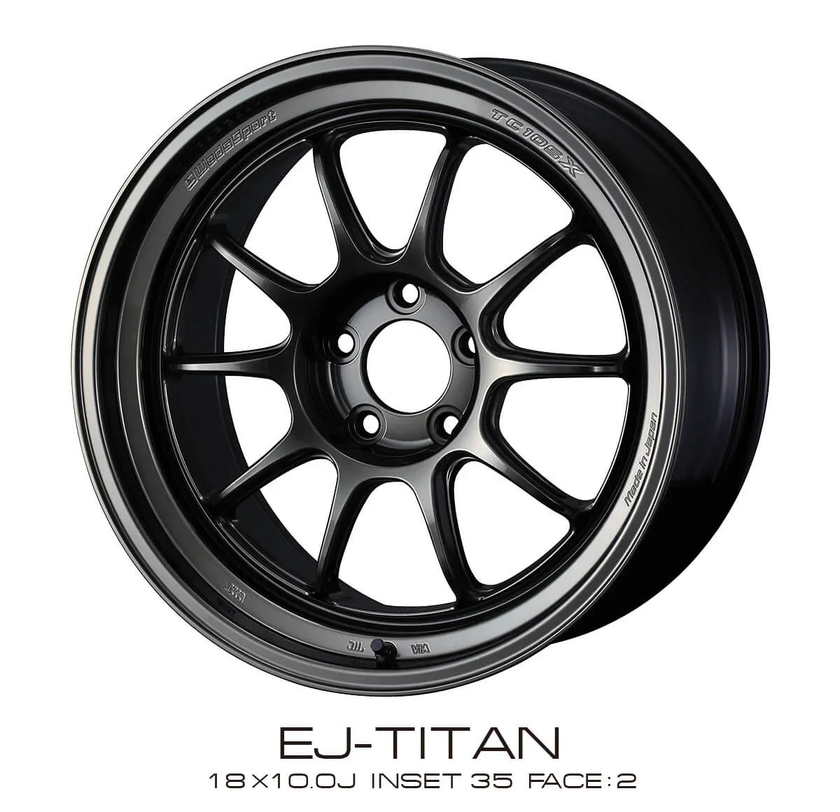 WedsSport TC105X DSR - 18x9.5J - 5x120 - ET: 45 (EJ TITAN) - 5x120 - 74740