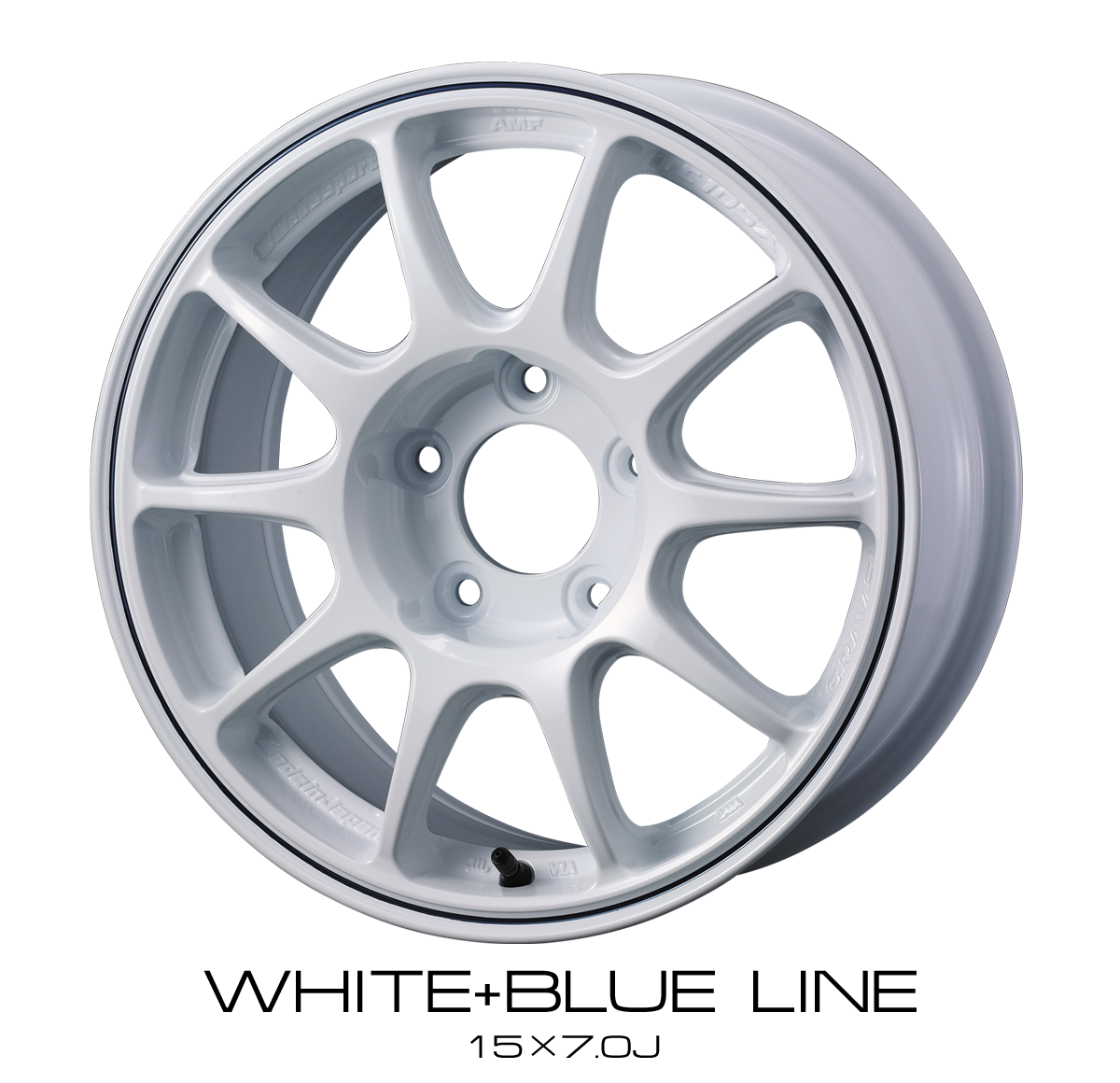WedsSport TC105X GRAVEL - 15x6.5J - 4x100 - ET: 40 (White blue line) - 4x100 - 74119